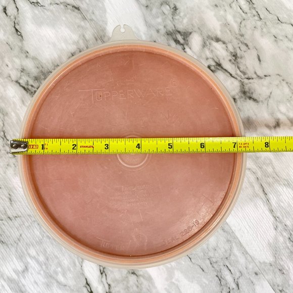 Vintage Tupperware Burnt Orange Tupper Seal Bowl #235-30 with Sheer Lid #228-19 - Picture 6 of 7